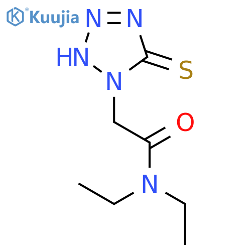 1H-Tetrazole-1-acetamide, N,N-diethyl-2,5-dihydro-5-thioxo- structure