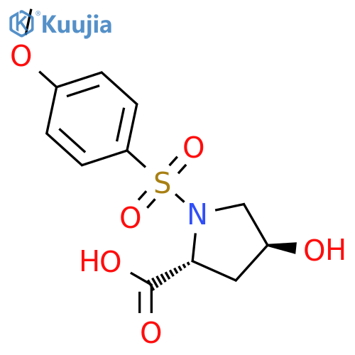 D-Proline, 4-hydroxy-1-[(4-methoxyphenyl)sulfonyl]-, (4S)- structure