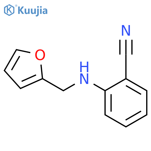 2-(furan-2-ylmethyl)aminobenzonitrile structure