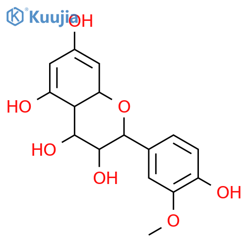2H-1-Benzopyran-3,4,5,7-tetrol,3,4-dihydro-2-(4-hydroxy-3-methoxyphenyl)- structure