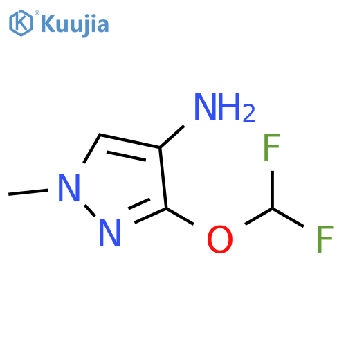 3-(difluoromethoxy)-1-methyl-1H-pyrazol-4-amine structure
