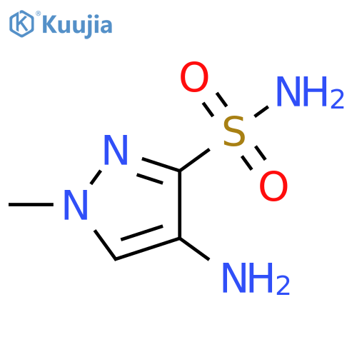 4-amino-1-methyl-1H-pyrazole-3-sulfonamide structure