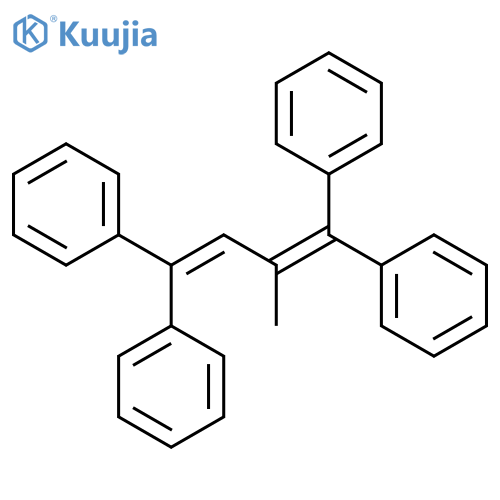 Benzene, 1,1',1'',1'''-(2-methyl-1,3-butadiene-1,4-diylidene)tetrakis- structure