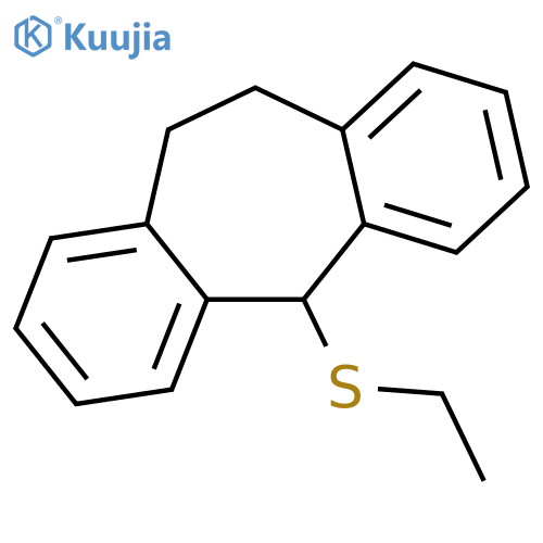 5H-Dibenzo[a,d]cycloheptene, 5-(ethylthio)-10,11-dihydro- structure