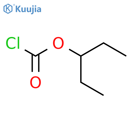 Carbonochloridic acid, 1-ethylpropyl ester structure