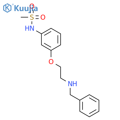Methanesulfonamide, N-[3-[2-[(phenylmethyl)amino]ethoxy]phenyl]- structure
