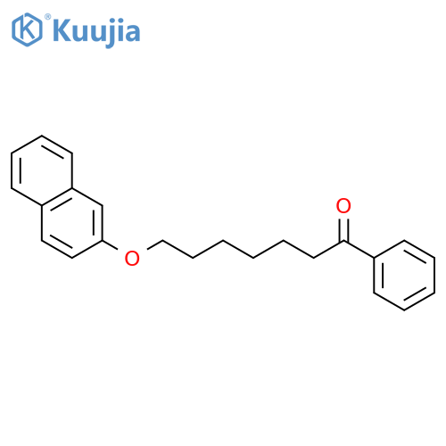 1-Heptanone, 7-(2-naphthalenyloxy)-1-phenyl- structure
