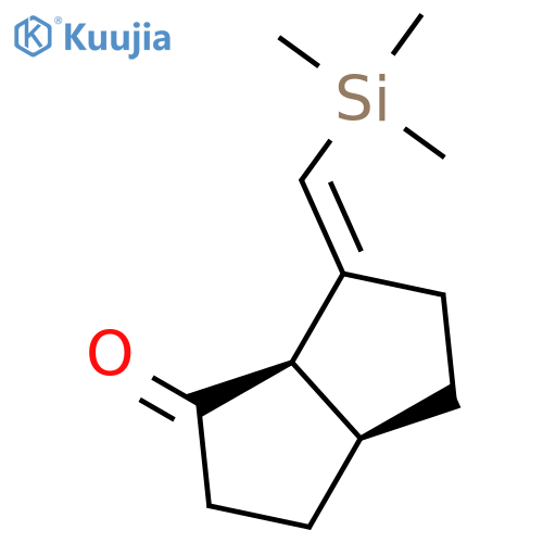 1(2H)-Pentalenone, hexahydro-6-[(trimethylsilyl)methylene]-, cis- structure