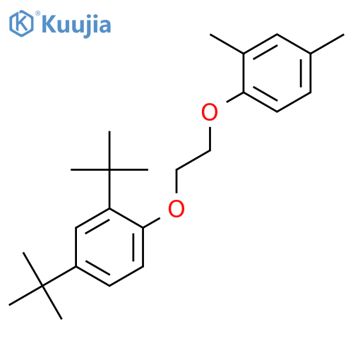 Benzene, 2,4-bis(1,1-dimethylethyl)-1-[2-(2,4-dimethylphenoxy)ethoxy]- structure