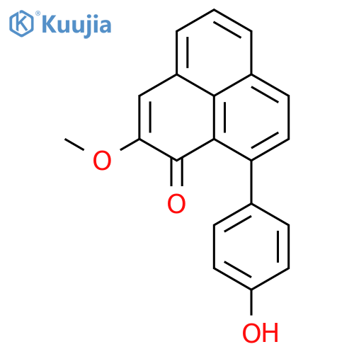 1H-Phenalen-1-one, 9-(4-hydroxyphenyl)-2-methoxy- structure