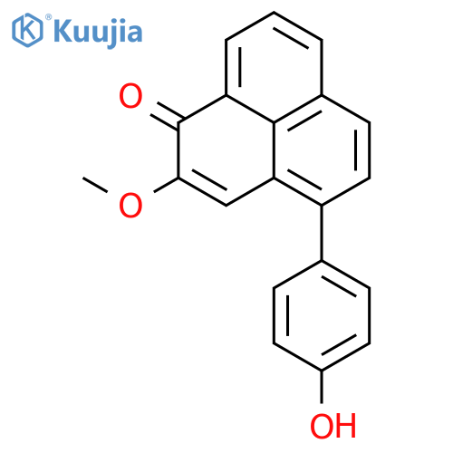 1H-Phenalen-1-one, 4-(4-hydroxyphenyl)-2-methoxy- structure