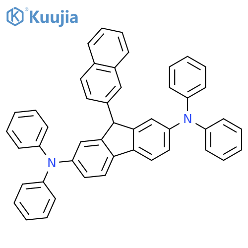 9H-Fluorene-2,7-diamine, 9-(2-naphthalenyl)-N,N,N',N'-tetraphenyl- structure