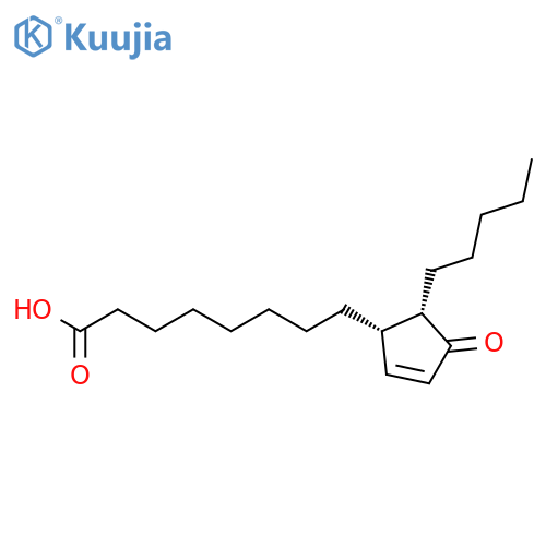 2-Cyclopentene-1-octanoic acid, 4-oxo-5-pentyl-, (1S-cis)- structure