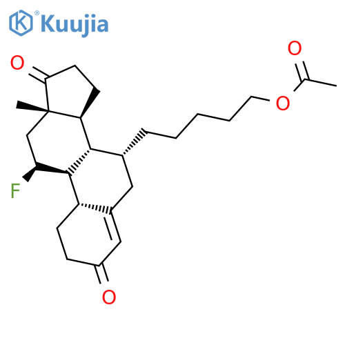 Estr-4-ene-3,17-dione, 7-[5-(acetyloxy)pentyl]-11-fluoro-, (7a,11b)- structure