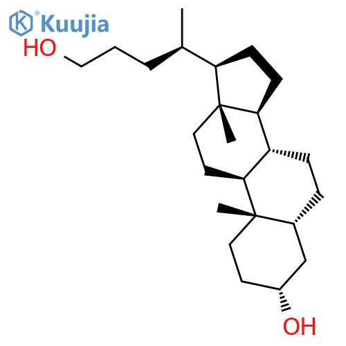 Cholane-3,24-diol, (3a,5b)- structure
