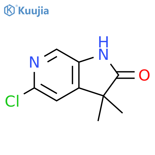 5-chloro-3,3-dimethyl-1H,2H,3H-pyrrolo[2,3-c]pyridin-2-one structure