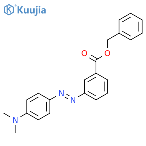 Benzoic acid, 3-[[4-(dimethylamino)phenyl]azo]-, phenylmethyl ester structure