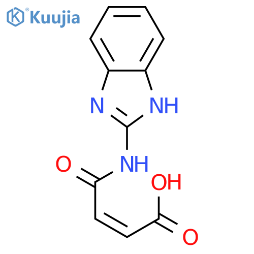 2-Butenoic acid, 4-(1H-benzimidazol-2-ylamino)-4-oxo-, (Z)- structure