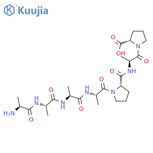 L-PROLINE, L-ALANYL-L-ALANYL-L-ALANYL-L-ALANYL-L-PROLYL-L-ALANYL- structure