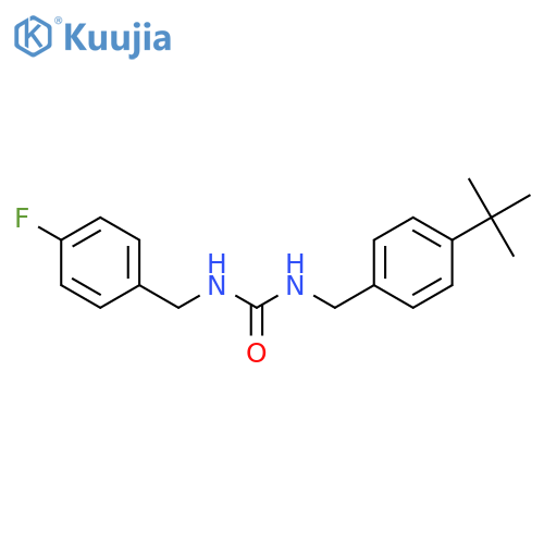 Urea, N-[[4-(1,1-dimethylethyl)phenyl]methyl]-N'-[(4-fluorophenyl)methyl]- structure