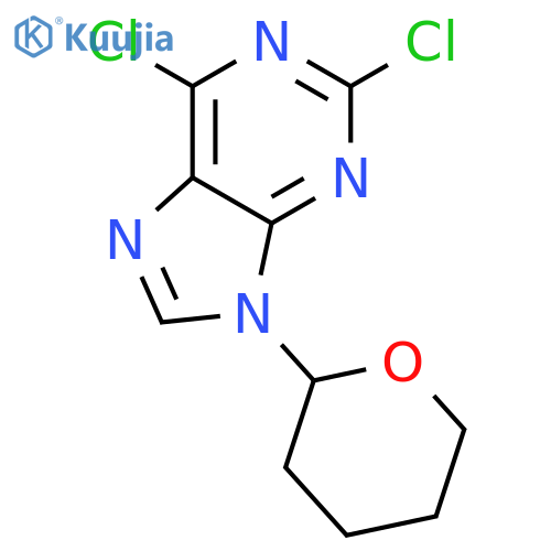 2,6-dichloro-9-(oxan-2-yl)-9H-purine structure