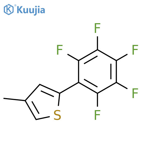 Thiophene, 4-methyl-2-(pentafluorophenyl)- structure
