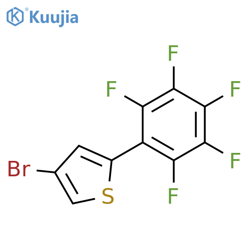 Thiophene, 4-bromo-2-(pentafluorophenyl)- structure