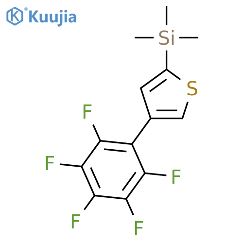 Silane, trimethyl[4-(pentafluorophenyl)-2-thienyl]- structure