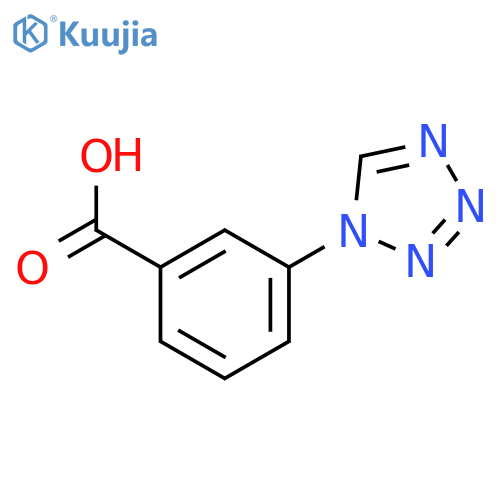 3-(1H-1,2,3,4-tetrazol-1-yl)benzoic acid structure