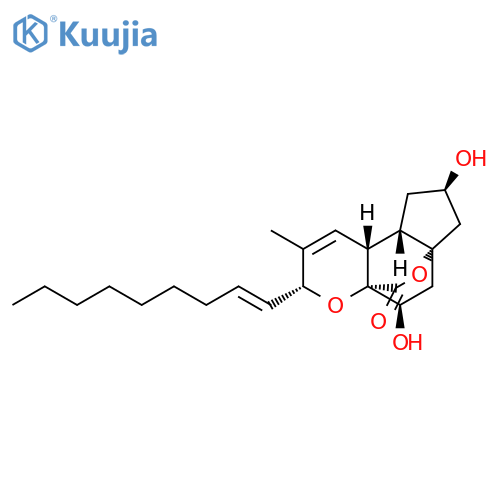 5H-3a,5a-Ethano-3aH-cyclopenta[b]pyrano[3,2-d]pyran-5-one, 1,2,3,7,9a,9b-hexahydro-2,10-dihydroxy-8-methyl-7-(1E)-1-nonenyl-, (2R,3aR,5aS,7R,9aR,9bS,10R)- (9CI) structure
