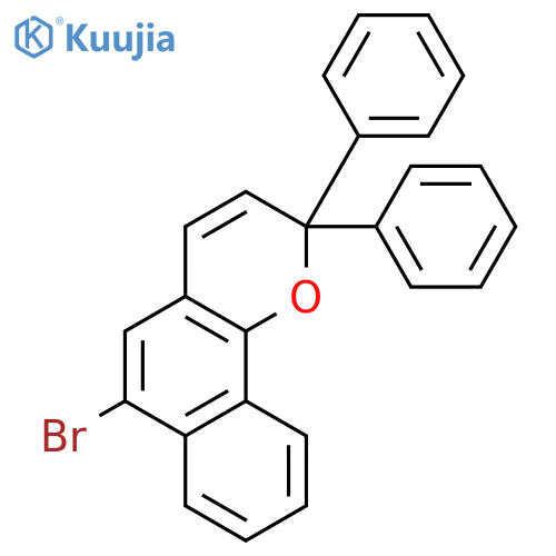 2H-Naphtho[1,2-b]pyran, 6-bromo-2,2-diphenyl- structure