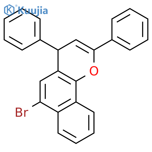 4H-Naphtho[1,2-b]pyran, 6-bromo-2,4-diphenyl- structure