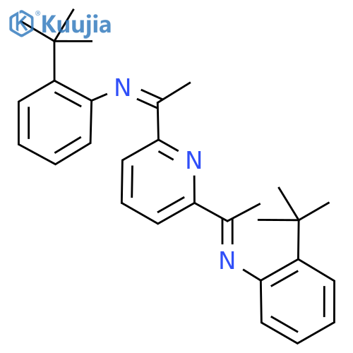 Benzenamine, N,N'-(2,6-pyridinediyldiethylidyne)bis[2-(1,1-dimethylethyl)- structure