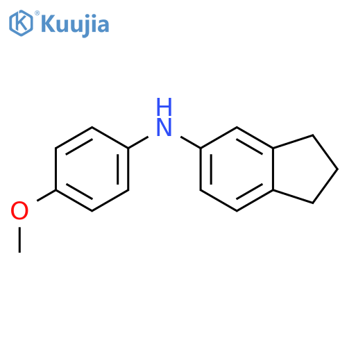 1H-Inden-5-amine, 2,3-dihydro-N-(4-methoxyphenyl)- structure