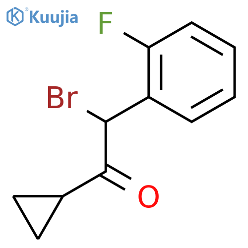 2-bromo-1-cyclopropyl-2-(2-fluorophenyl)ethan-1-one structure