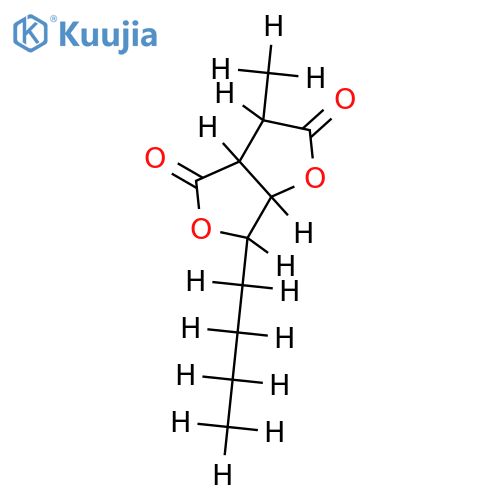(3aR)-6c-butyl-3c-methyl-(3ar,6ac)-tetrahydro-furo[3,4-b]furan-2,4-dione structure