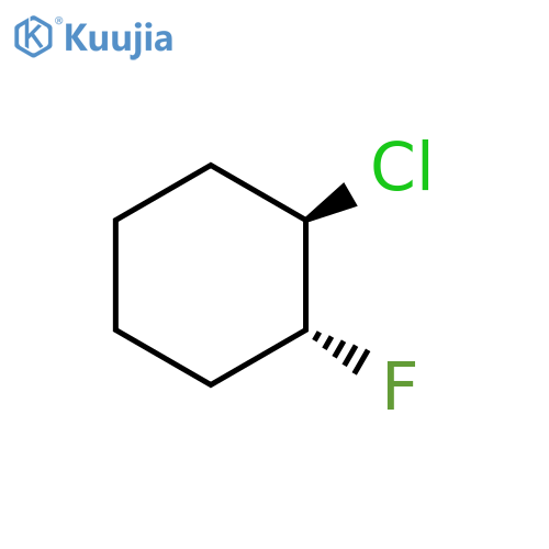 Cyclohexane, 1-chloro-2-fluoro-, trans- structure