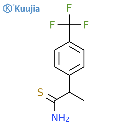 2-4-(trifluoromethyl)phenylpropanethioamide structure