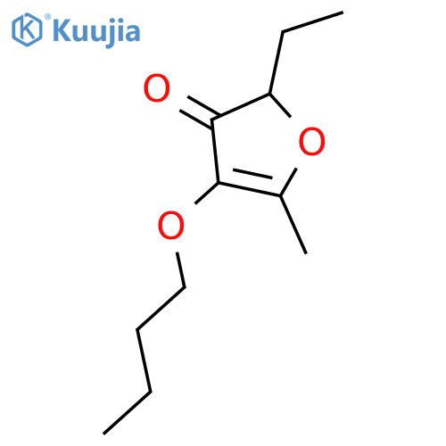 3(2H)-Furanone, 4-butoxy-2-ethyl-5-methyl- structure