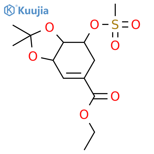 Ethyl 3,4-O-Isopropylidene-5-O-methanesulfonylshikimate structure