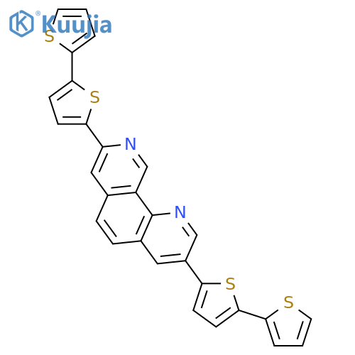 1,9-Phenanthroline, 3,8-bis([2,2'-bithiophen]-5-yl)- structure