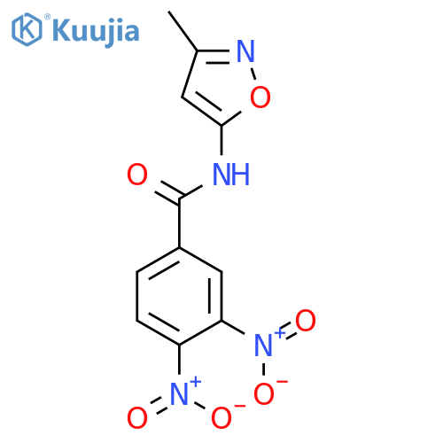 Benzamide, N-(3-methyl-5-isoxazolyl)-3,4-dinitro- structure