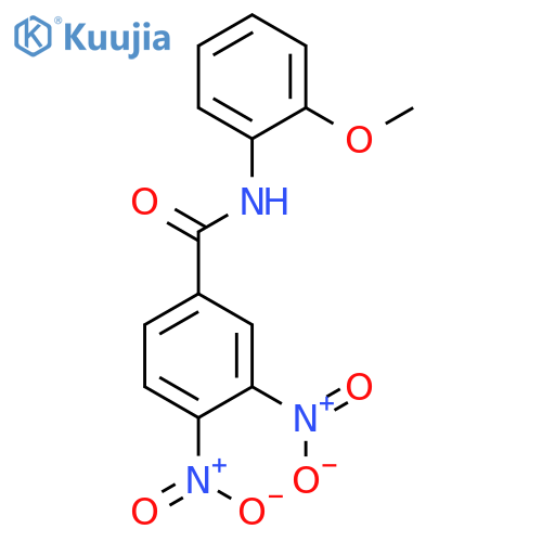 Benzamide, N-(2-methoxyphenyl)-3,4-dinitro- structure