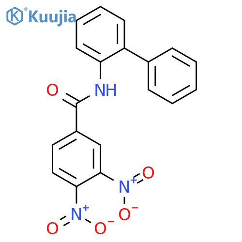 Benzamide, N-[1,1'-biphenyl]-2-yl-3,4-dinitro- structure