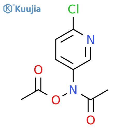 Acetamide, N-(acetyloxy)-N-(6-chloro-3-pyridinyl)- structure