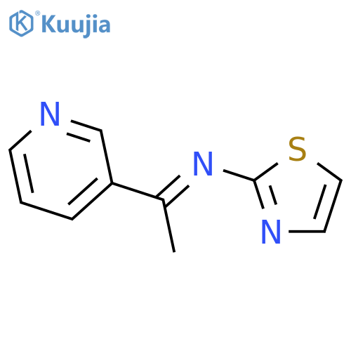 2-Thiazolamine, N-[1-(3-pyridinyl)ethylidene]- structure