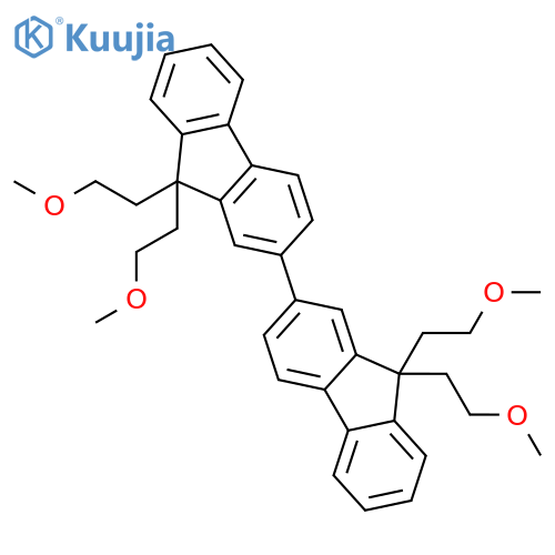 2,2'-Bi-9H-fluorene, 9,9,9',9'-tetrakis(2-methoxyethyl)- structure