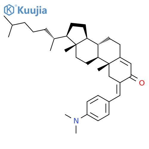 Cholest-4-en-3-one, 2-[[4-(dimethylamino)phenyl]methylene]-, (2E)- structure