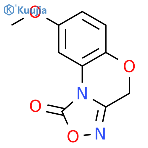 1H,4H-[1,2,4]Oxadiazolo[3,4-c][1,4]benzoxazin-1-one, 8-methoxy- structure
