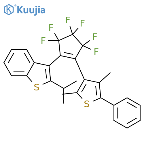 Benzo[b]thiophene, 3-[2-(2,4-dimethyl-5-phenyl-3-thienyl)-3,3,4,4,5,5-hexafluoro-1-cyclopenten-1-yl]-2-(1-methylethyl)- structure